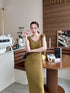 Broad Neck Body Fit Dress